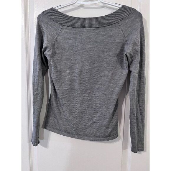 Ann Taylor Loft Long Sleeve Grey Shirt Small‎ - Picture 4 of 5